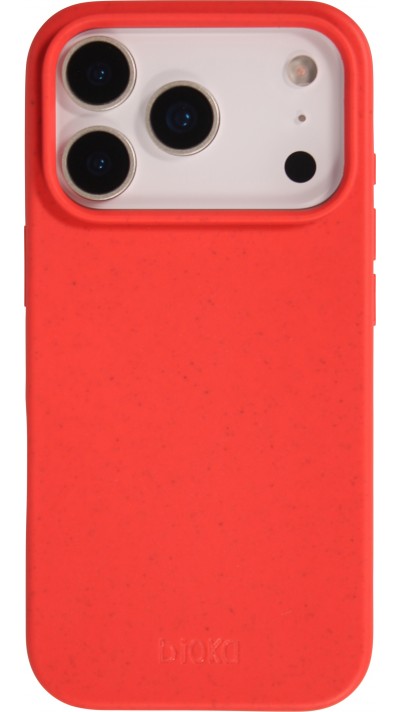 Hülle iPhone 17 Pro - Bioka Biologisch Abbaubar Eco-Friendly Kompostierbar - Rot