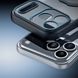iPhone 17 Pro Case Hülle - Dux Ducis Aimo Mag Serie mit Halterung und Magnetring - Schwarz