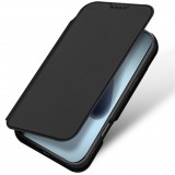 iPhone 17 Pro Case Hülle - Dux Ducis Skin Pro - Schwarzes PU- und TPU-flexibles Kunstleder mit Kartenfach und Klappe