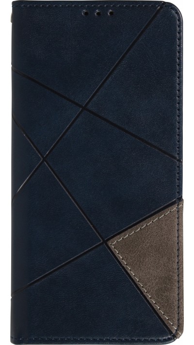 Hülle iPhone 17 Pro - Flip Geometrisch blau