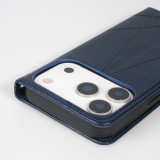 Hülle iPhone 17 Pro - Flip Geometrisch blau