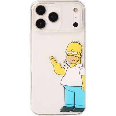 iPhone 17 Pro Case Hülle - Gummi cartoon Homer Simpson