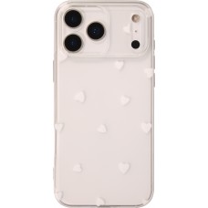 iPhone 17 Pro Case Hülle - Gummi kleines Herz - Weiss