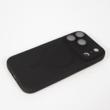 iPhone 17 Pro Case Hülle - Gummi weich mit Kameraschutzglas MagSafe - Schwarz