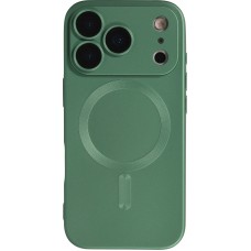 iPhone 17 Pro Max Case Hülle - Gummi weich mit Kameraschutzglas MagSafe - Grün