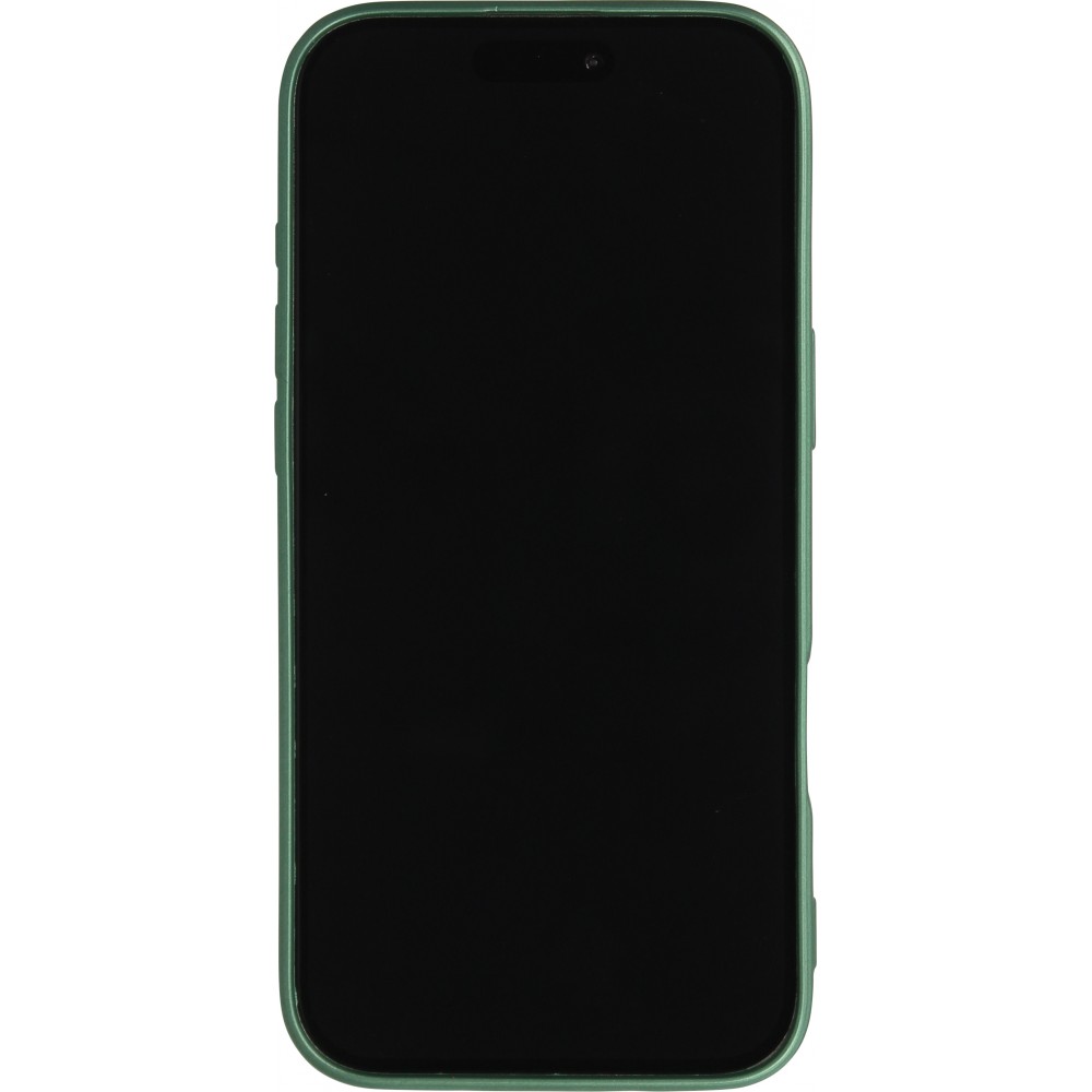 iPhone 17 Pro Max Case Hülle - Gummi weich mit Kameraschutzglas MagSafe - Grün