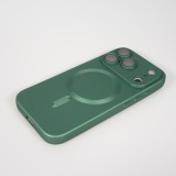 iPhone 17 Pro Max Case Hülle - Gummi weich mit Kameraschutzglas MagSafe - Grün