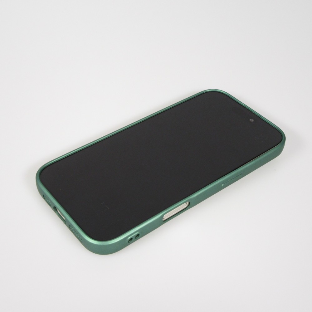 iPhone 17 Pro Max Case Hülle - Gummi weich mit Kameraschutzglas MagSafe - Grün