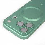 iPhone 17 Pro Max Case Hülle - Gummi weich mit Kameraschutzglas MagSafe - Grün