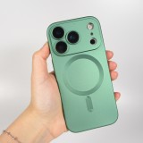 iPhone 17 Pro Max Case Hülle - Gummi weich mit Kameraschutzglas MagSafe - Grün