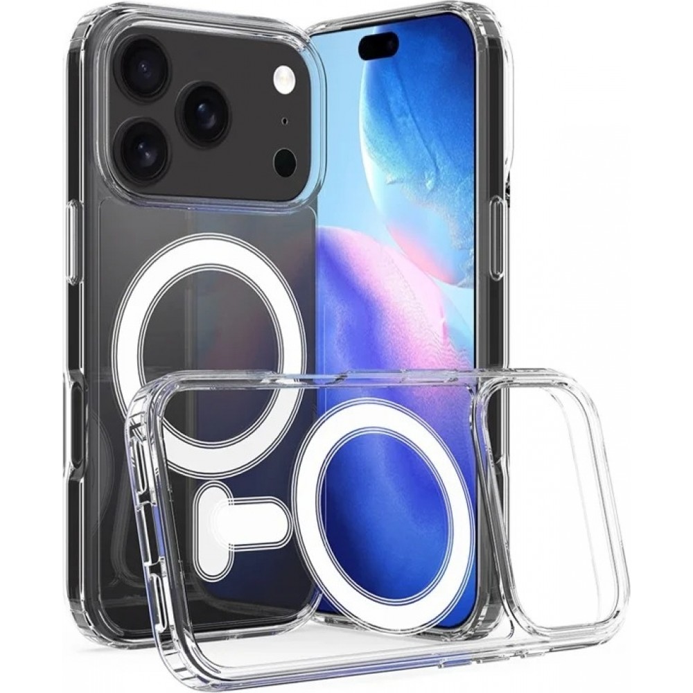 Hülle iPhone 17 Pro - MagSafe kompatibel Gummi transparent TPU Silikon