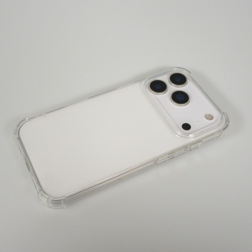 iPhone 17 Pro Case Hülle - Gummi Transparent Gel Bumper mit extra Schutz für Ecken Antischock