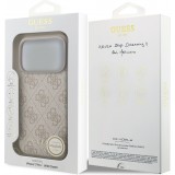 iPhone 17 Pro Case Hülle - Guess 4G Charm Elegante Schutz Raffiniertes Design Trendaccessoire - Rosa