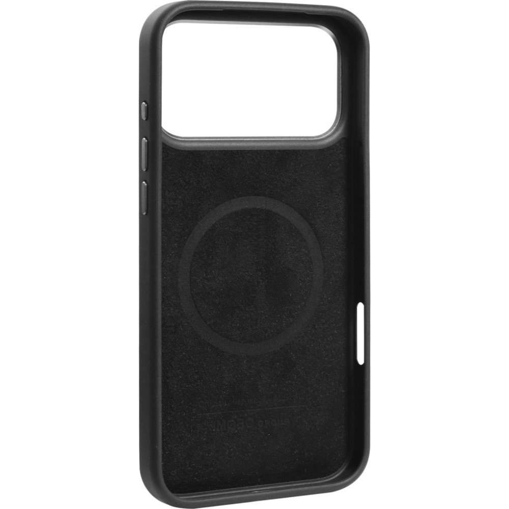 Coque iPhone 17 Pro Max - Audi TT MagSafe en cuir synthétique avec le logo en relief - Noir