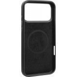 Coque iPhone 17 Pro Max - Audi TT MagSafe en cuir synthétique avec le logo en relief - Noir