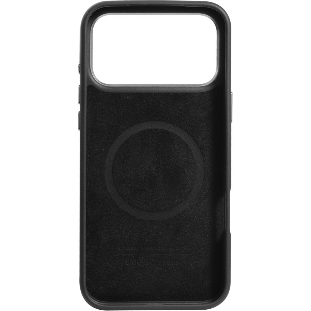 Coque iPhone 17 Pro Max - Audi TT MagSafe en cuir synthétique avec le logo en relief - Noir