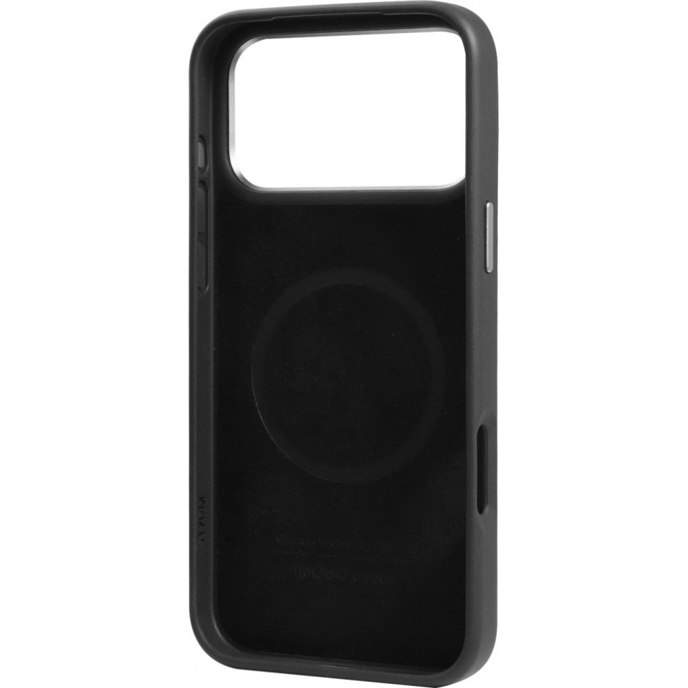 Coque iPhone 17 Pro Max - Audi TT MagSafe en cuir synthétique avec le logo en relief - Noir