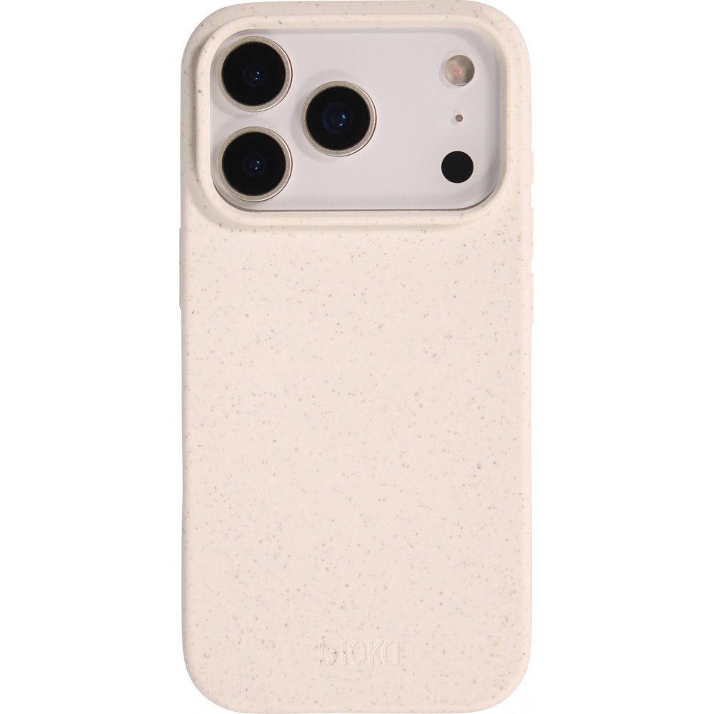 Coque iPhone 17 Pro Max - Bioka biodégradable et compostable Eco-Friendly - Blanc