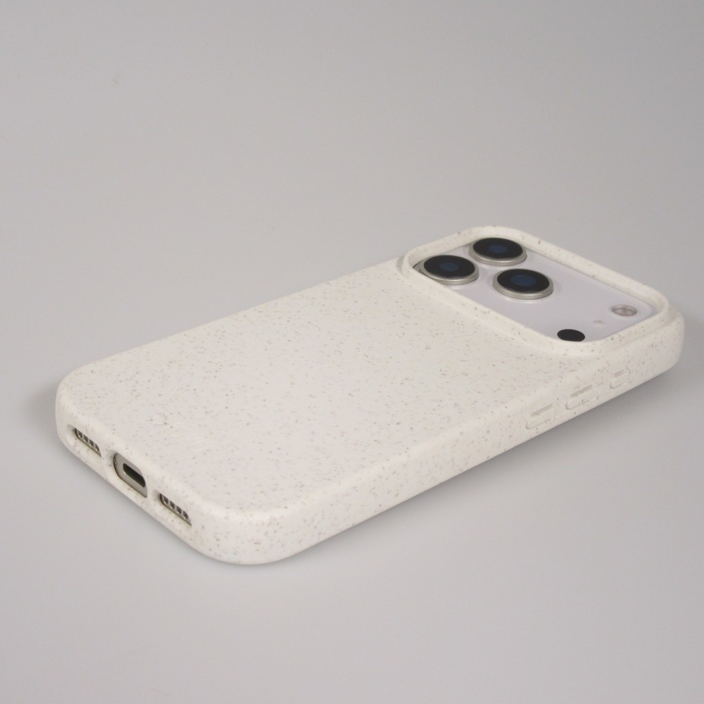 Coque iPhone 17 Pro Max - Bioka biodégradable et compostable Eco-Friendly - Blanc