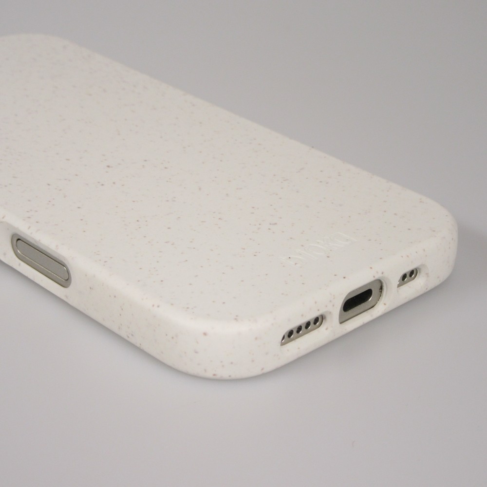 Coque iPhone 17 Pro Max - Bioka biodégradable et compostable Eco-Friendly - Blanc