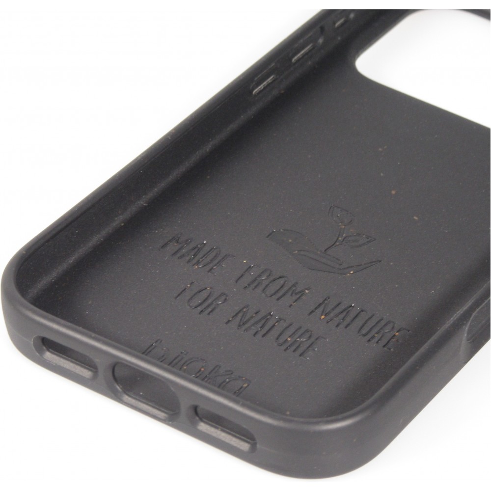 iPhone 17 Pro Max Case Hülle - Bioka Biologisch Abbaubar Eco-Friendly Kompostierbar - Schwarz