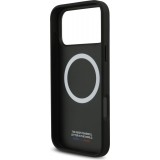 iPhone 17 Pro Max Case Hülle - BMW M Carbon Tricolor Line MagSafe kompatible Premium Schutz - Schwarz