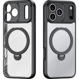 iPhone 17 Pro Max Case Hülle - Dux Ducis Aimo Mag Serie mit Halterung und Magnetring - Schwarz