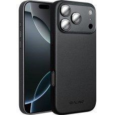 Hülle iPhone 17 Pro Max - Qialino Echtleder (MagSafe kompatibel) - Schwarz