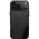Coque iPhone 17 Pro Max - Qialino cuir véritable (compatible MagSafe) - Noir