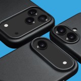 Coque iPhone 17 Pro Max - Qialino cuir véritable (compatible MagSafe) - Noir