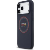 iPhone 17 Pro Max Case Hülle - Red Bull Racing MagSafe Silikonhülle mit rotem Ring - Blau
