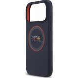 iPhone 17 Pro Max Case Hülle - Red Bull Racing MagSafe Silikonhülle mit rotem Ring - Blau