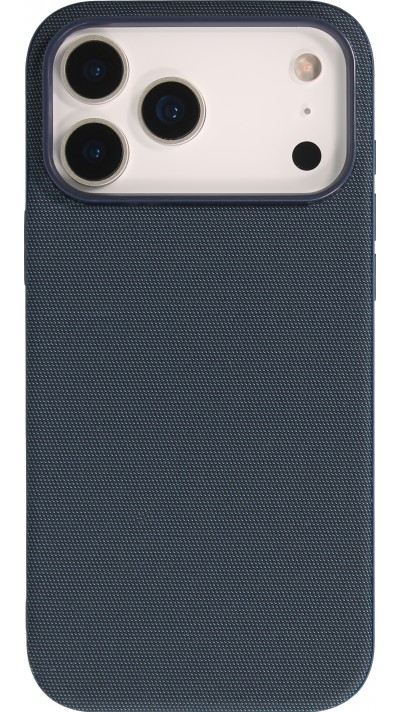 Coque iPhone 17 Pro Max - Tissage technique compatible avec MagSafe finition premium et protection &eacute;l&eacute;gante - Bleu