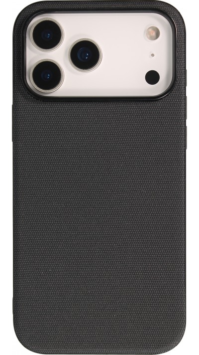 Coque iPhone 17 Pro Max - Tissage technique compatible avec MagSafe finition premium et protection &eacute;l&eacute;gante - Noir