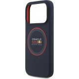 iPhone 17 Pro Case Hülle - Red Bull Racing MagSafe Silikonhülle mit rotem Ring - Blau