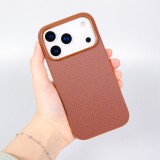 iPhone 17 Pro Case H&uuml;lle - MagSafe-kompatibles Premium-Technikgewebe mit eleganter Schutzh&uuml;lle - Braun