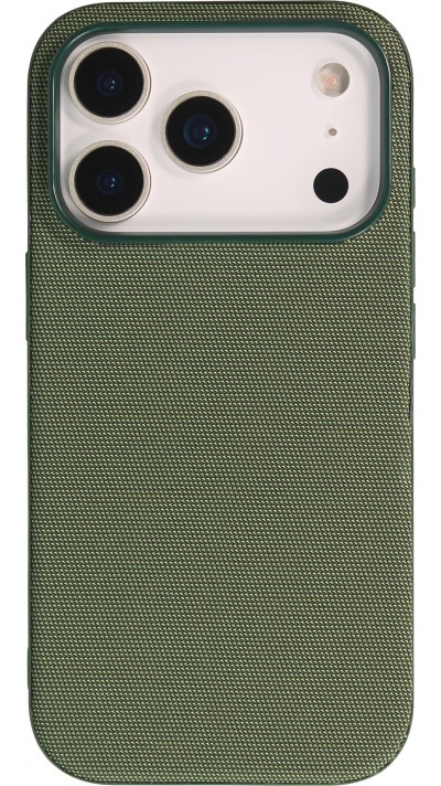 Coque iPhone 17 Pro - Tissage technique compatible avec MagSafe finition premium et protection &eacute;l&eacute;gante - Vert