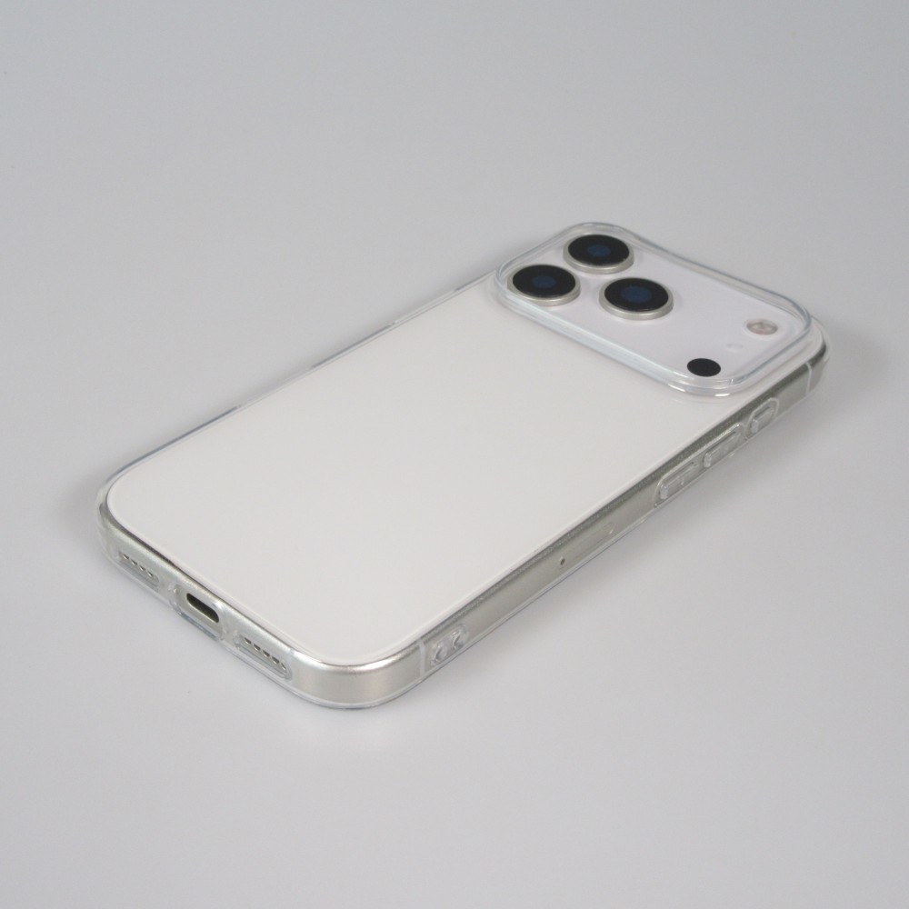 iPhone 17 Pro Case Hülle - Ultra-thin Gummi Transparent 0.8 mm Gel-Silikon Superdünn und flexibel