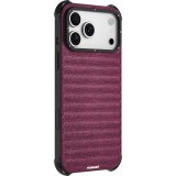 iPhone 17 Pro Max Case Hülle - Youngkit Canvas aus Stoff und mit silikonverstärkten Ecken, kompatibel mit MagSafe - Bordeaux