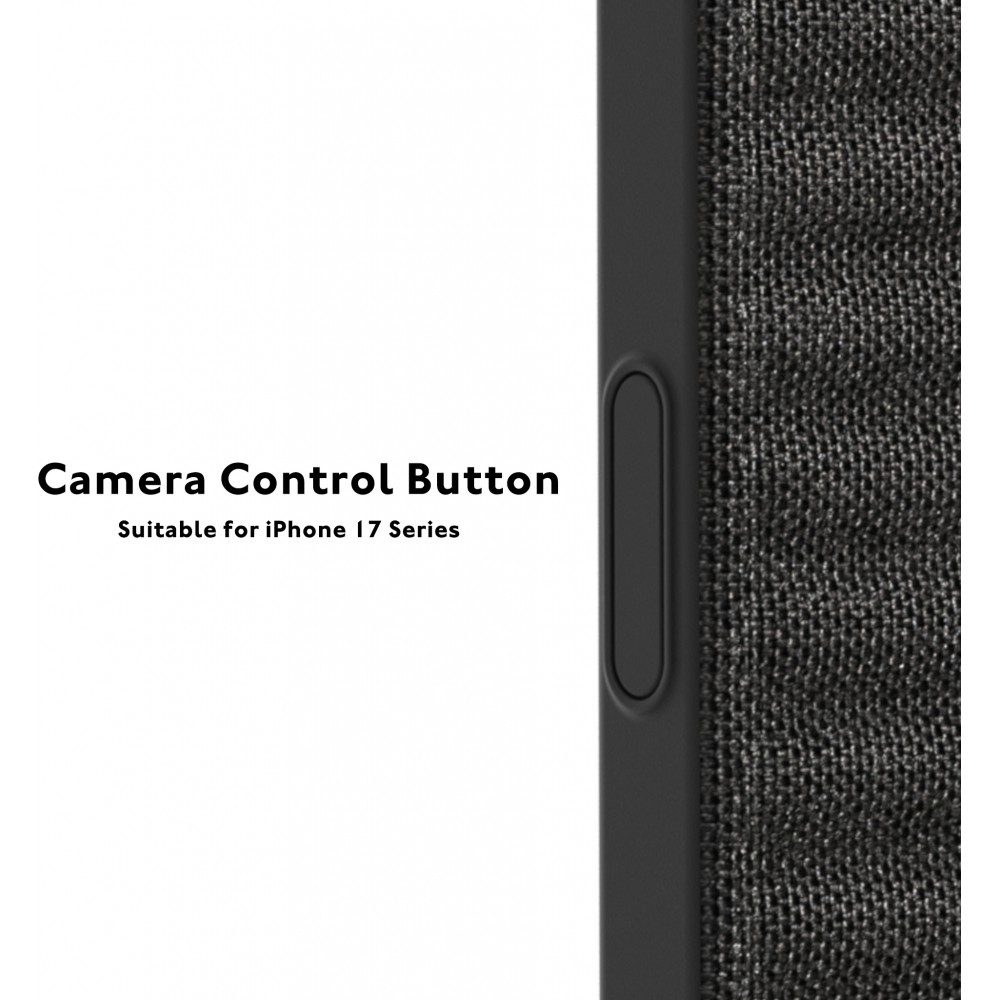 iPhone 17 Pro Max Case Hülle - Youngkit Canvas aus Stoff und mit silikonverstärkten Ecken, kompatibel mit MagSafe - Bordeaux