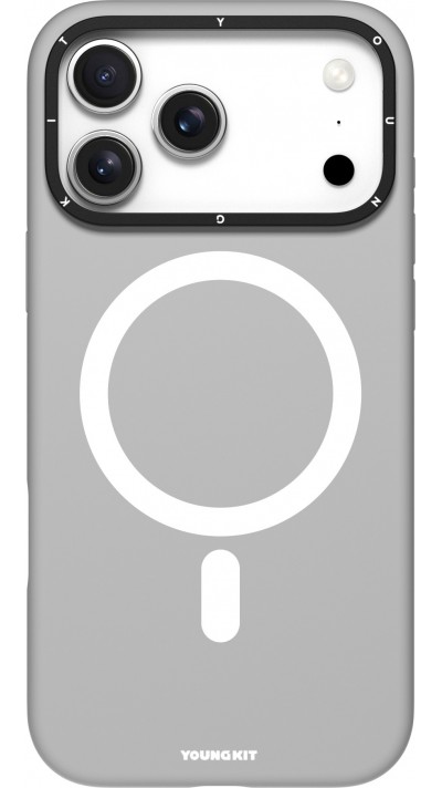iPhone 17 Pro Max Case Hülle - Youngkit Gel Cream Series MagSafe - Grau