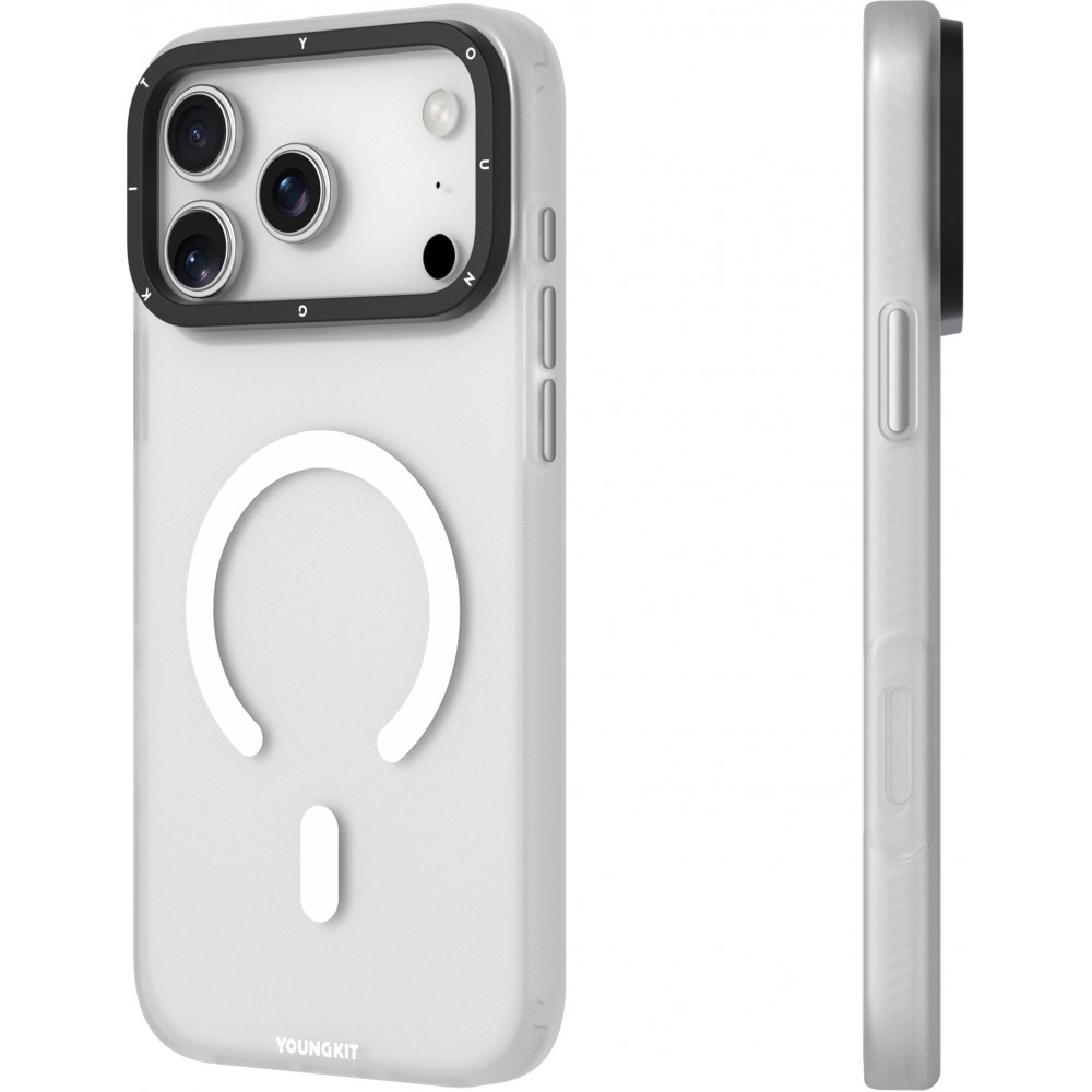 iPhone 17 Pro Max Case Hülle - Youngkit Hidden Sand MagSafe - Weiss