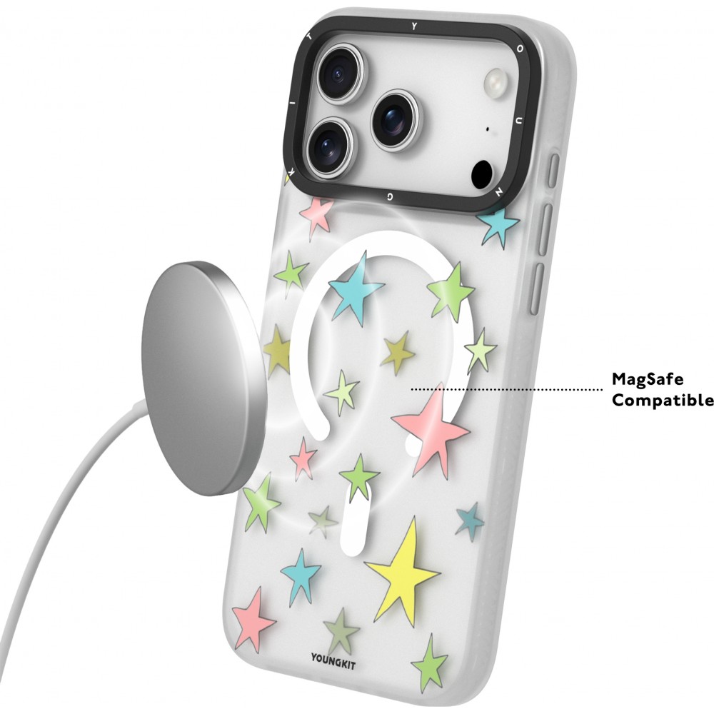 iPhone 17 Pro Max Case Hülle - Youngkit Sweetheart Story MagSafe - Transparent