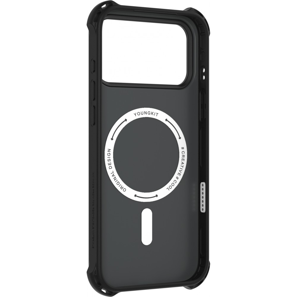 iPhone 17 Pro Max Case Hülle - Youngkit True Color series MagSafe - Schwarz