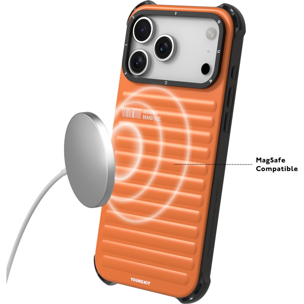 iPhone 17 Pro Max Case Hülle - Youngkit True Color series MagSafe - Orange