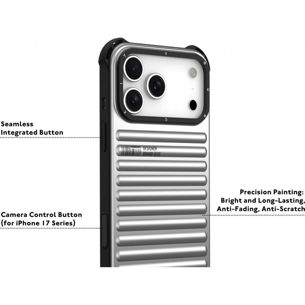 iPhone 17 Pro Max Case Hülle - Youngkit True Color series MagSafe - Orange
