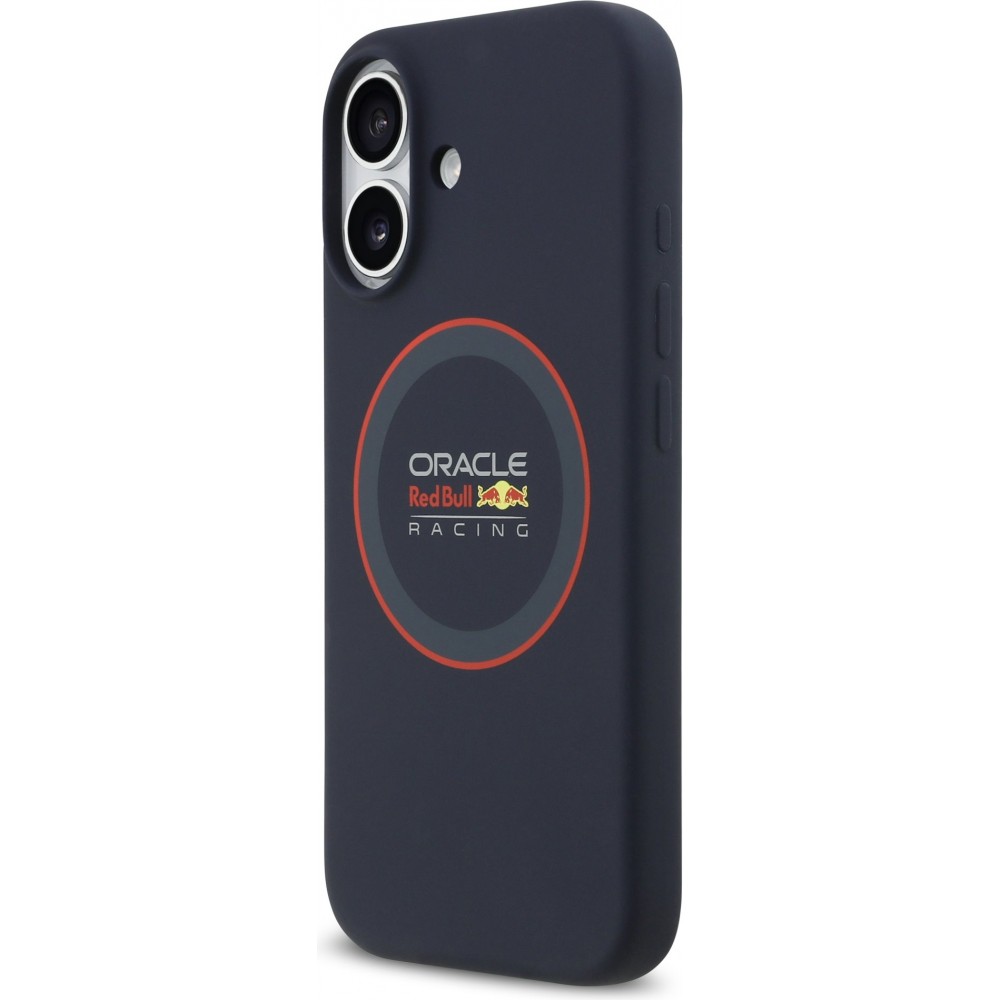 iPhone 17 Case Hülle - Red Bull Racing MagSafe Silikonhülle mit rotem Ring - Blau