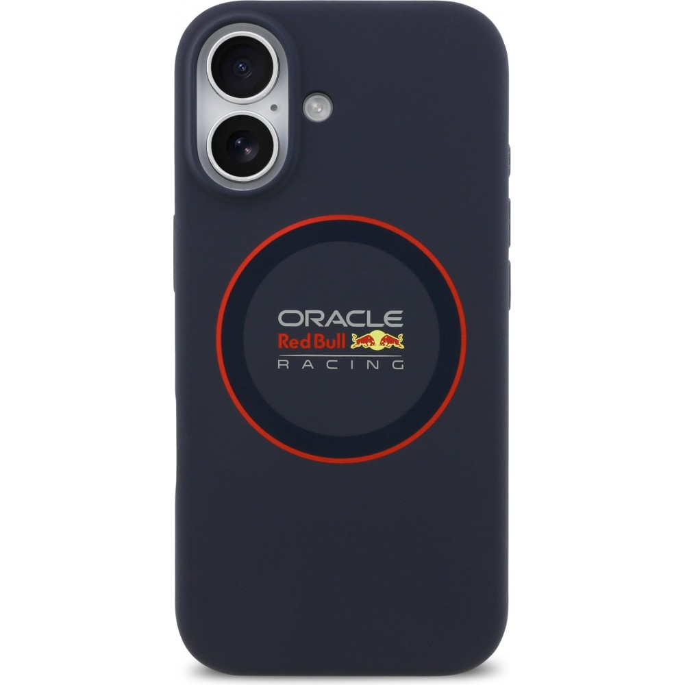 iPhone 17 Case Hülle - Red Bull Racing MagSafe Silikonhülle mit rotem Ring - Blau