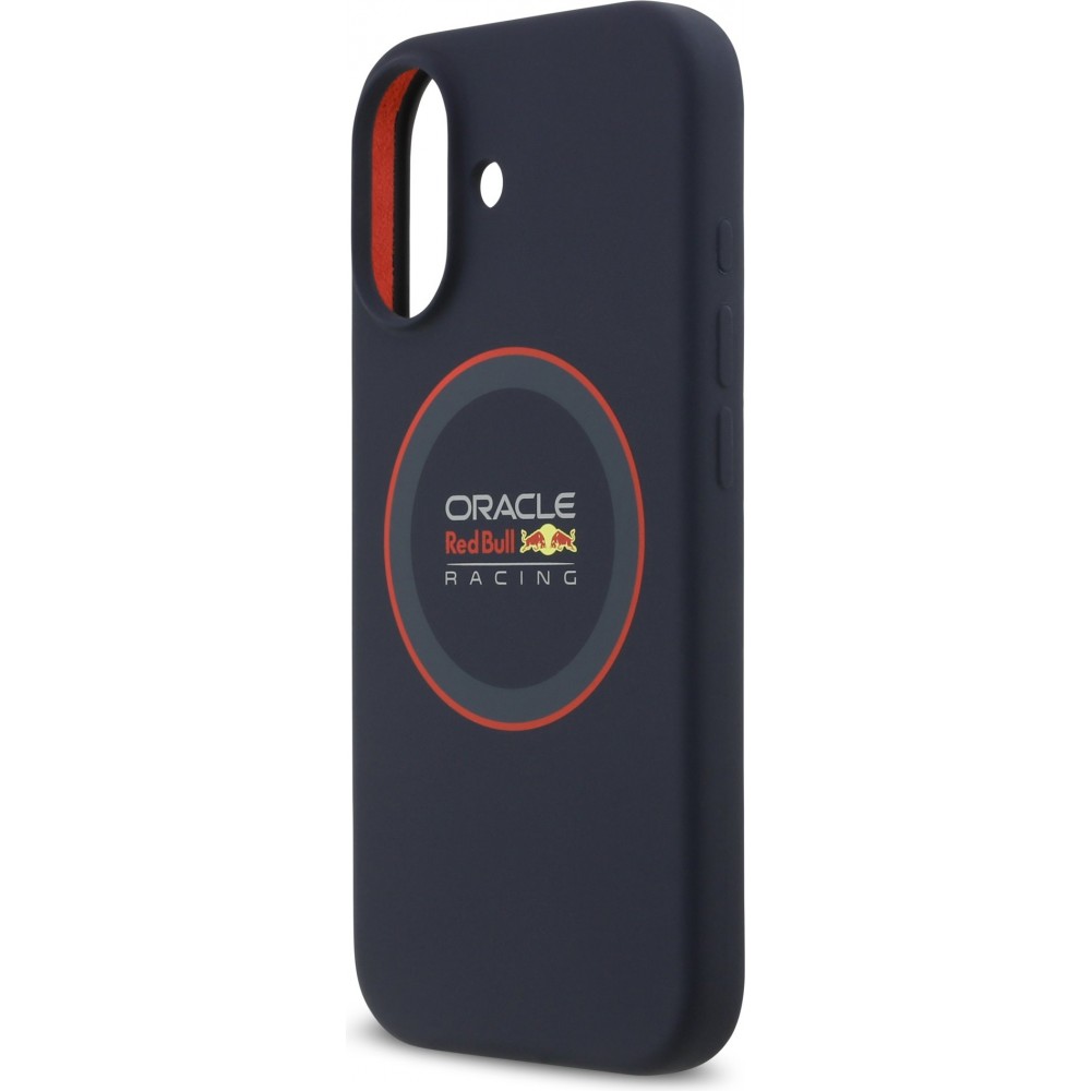 iPhone 17 Case Hülle - Red Bull Racing MagSafe Silikonhülle mit rotem Ring - Blau