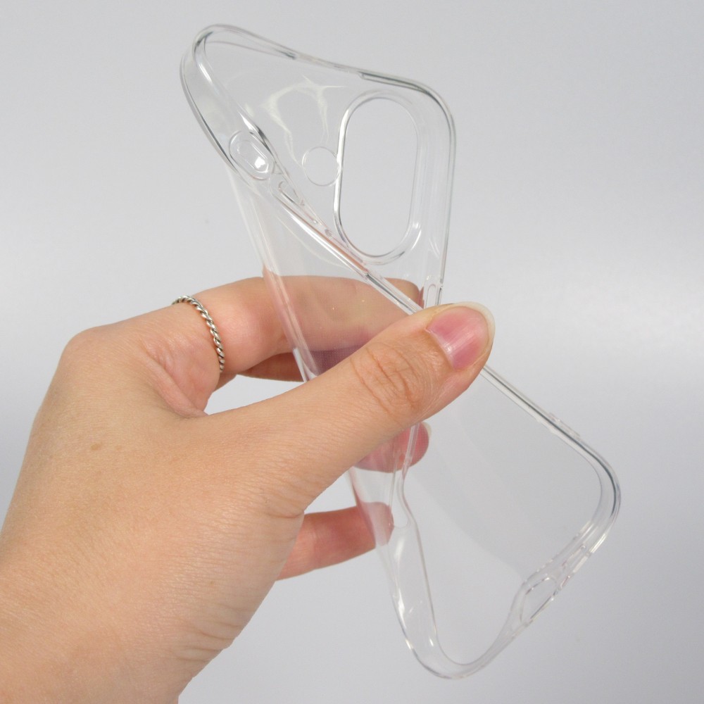 iPhone 17 Case Hülle - Ultra-thin Gummi Transparent 0.8 mm Gel-Silikon Superdünn und flexibel